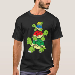 Cute Turtle Tortoises Ocean Love Sea Turtles Back T-Shirt