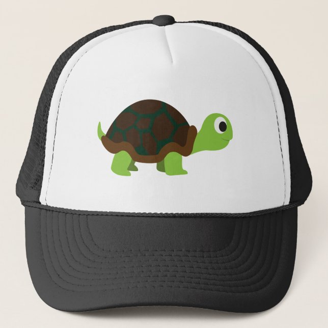 Cute Turtle Trucker Hat (Front)