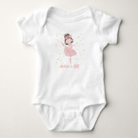 Cute Tutu Ballerina Girl First Birthday