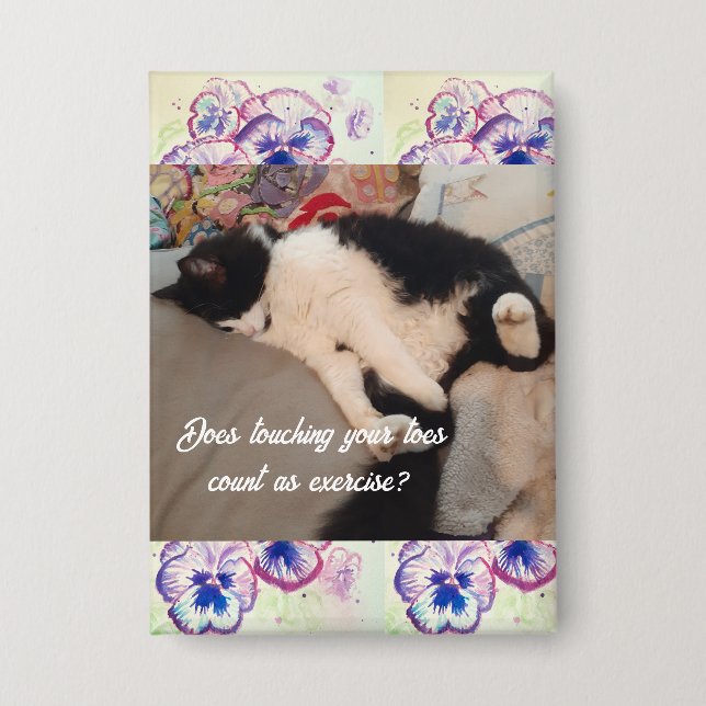 Cute Tuxedo Cat Birthday Funny Cats Gift (Front)