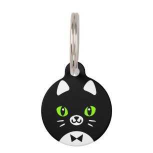 Cute Tuxedo Cat Pet Tag
