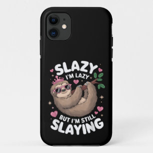 Cute Tween Girl Funny Animal Sloth Slay Meme Trend iPhone 11 Case