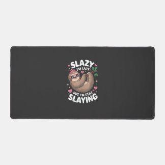 Cute Tween Girl Funny Animal Sloth Slay Meme Trend Desk Mat