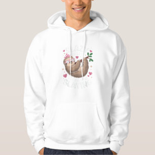 Cute Tween Girl Funny Animal Sloth Slay Meme Trend Hoodie