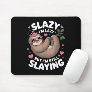 Cute Tween Girl Funny Animal Sloth Slay Meme Trend Mouse Mat