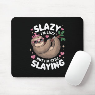 Cute Tween Girl Funny Animal Sloth Slay Meme Trend Mouse Mat