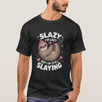 Cute Tween Girl Funny Animal Sloth Slay Meme Trend