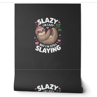 Cute Tween Girl Funny Animal Sloth Slay Meme Trend Wallpaper