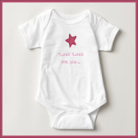 Cute Twinkle Little Star Pink White or Black