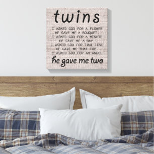Cute Twins Canvas Print