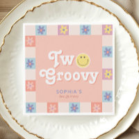 Cute Two Groovy Boho 2nd Birthday