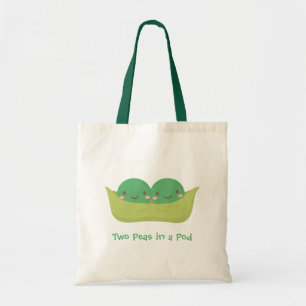 Cute Two Peas in a Pod For Mummy Tote Bag