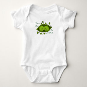 Cute Two Peas In A Pod Twins Baby Bodysuit