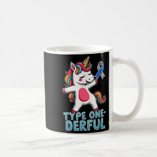 Cute Type 1 Diabetes Awareness T1d Type One-derful Coffee Mug