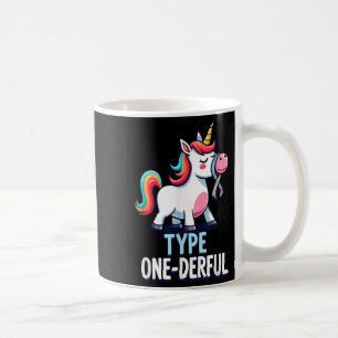Cute Type 1 Diabetes Awareness T1d Type One-derful Coffee Mug