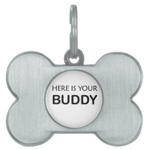 cute typographic Pet Collar - love for pets gift   ID Tag