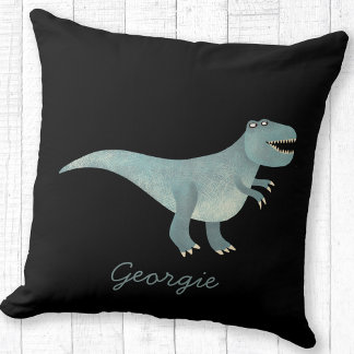 Cute Tyrannosaurus Rex Dinosaur Personalised Cushion