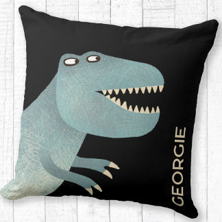 Cute Tyrannosaurus Rex Dinosaur Personalised Cushion