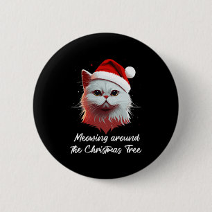 Cute Ugly Christmas Cat Women Men Kids Funny Cat C 6 Cm Round Badge