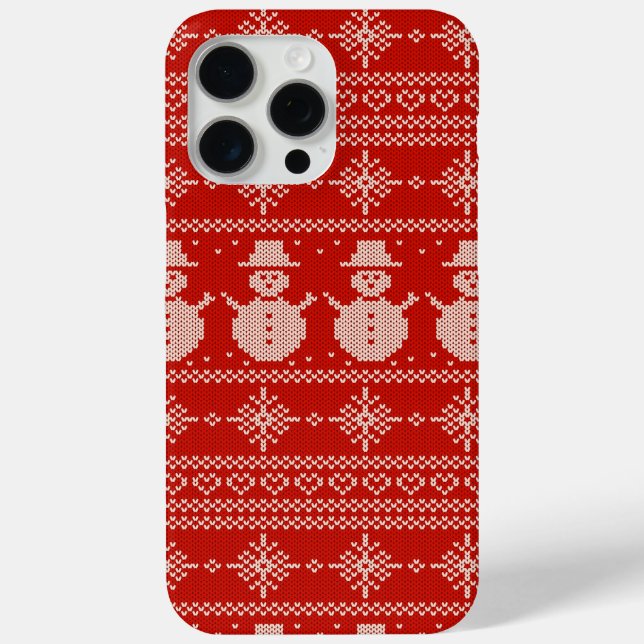 Cute Ugly Sweater Pattern Christmas Case-Mate iPhone Case (Back)