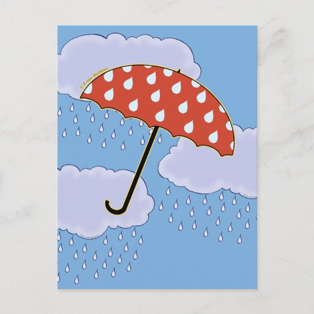 Cute Umbrella Postcards (Front)