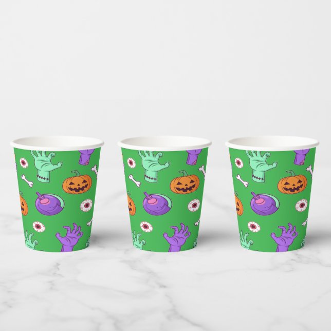 Cute Undead Party Vibes Paper Cups (Multi)