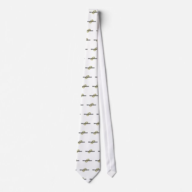 Cute "Under New Management" Wedding design Tie (Front)