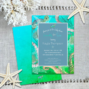 Cute Under the Sea Baby Shower Invitation