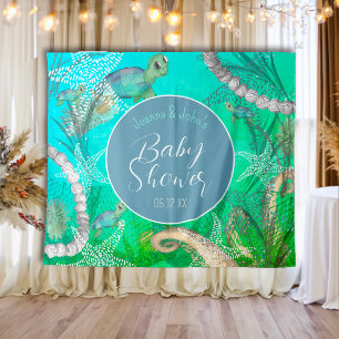 Cute Under the Sea Baby Shower Tapestry