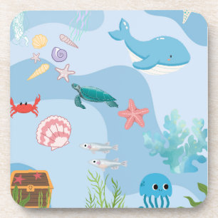 Cute Under the Sea Friends-under water theme  Coaster