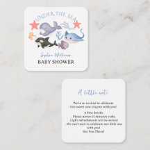 Cute Under The Sea Watercolor Baby Shower