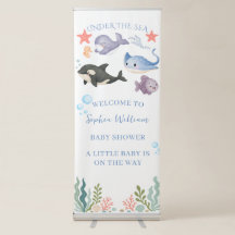 Cute Under The Sea Watercolor Baby Shower