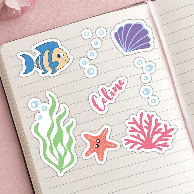 Cute Under Water Theme Fishes Custom Name (Creator Uploaded)