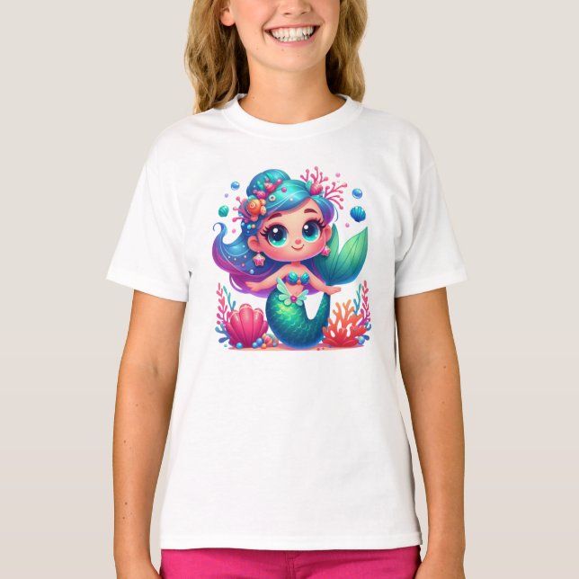Cute underwater mermaid T-Shirt (Front)