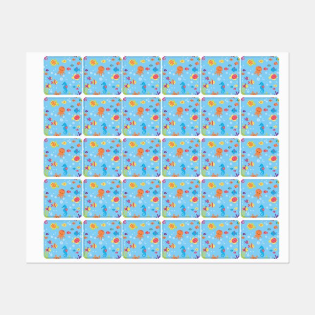 Cute Underwater Scene (Sheet)