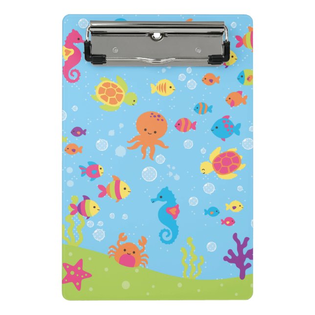 Cute Underwater Scene.ai Mini Clipboard (Front)