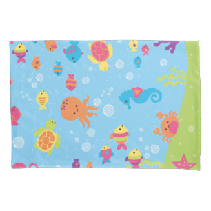 Cute Underwater Scene.ai Pillowcase