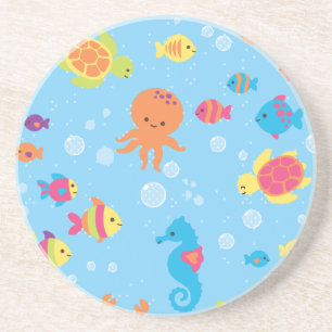 Cute Underwater Scene Coaster