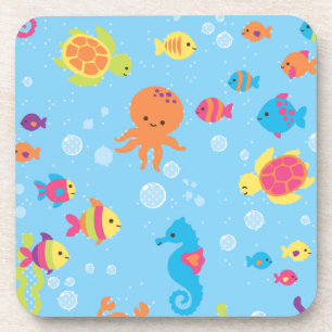 Cute Underwater Scene Coaster