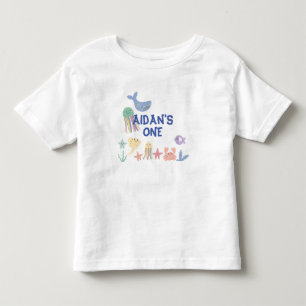 Cute Underwater World First Birthday Toddler T-Shirt