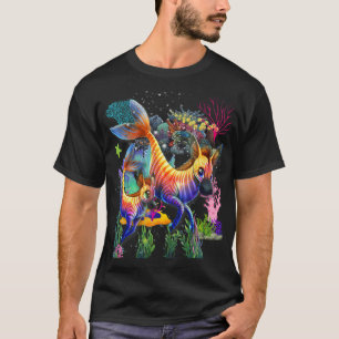 Cute Underwater Zibra sea Seahorse Ocean Under The T-Shirt