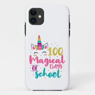 Cute Unicorn 100 Magical Days Of School iPhone 11 Case
