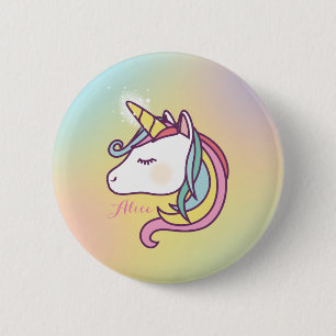 Cute Unicorn 6 Cm Round Badge