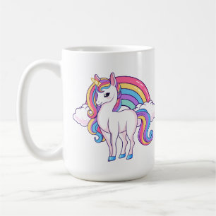 cute unicorn add monogram Coffee Mug