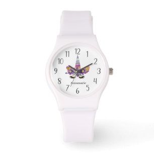cute unicorn add name watch