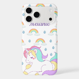 Cute Unicorn and Rainbows Personalised