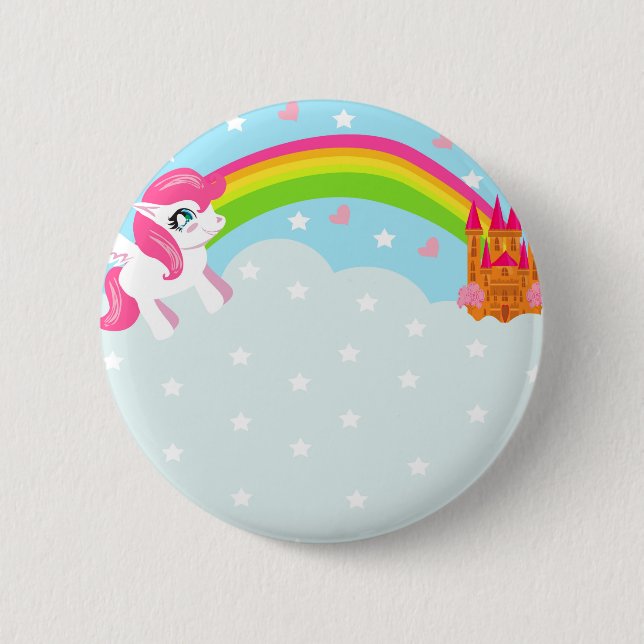 cute unicorn Badge (Front)