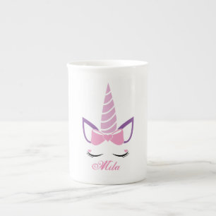 Cute unicorn  bone china mug