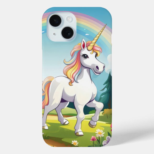 Cute Unicorn Cartoon Case-Mate iPhone Case (Back)