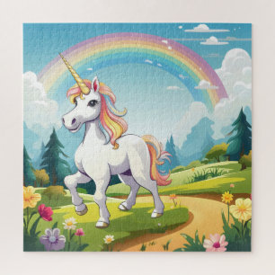 Cute Unicorn Cartoon Jigsaw Puzzle